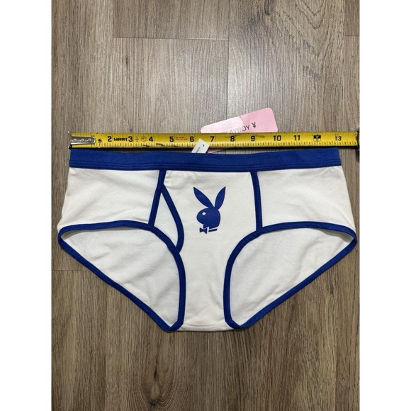 Y2K Vintage Playboy Property Of Playboy Bunny Head Briefs Underwear‎ Size L - Picture 10 of 15